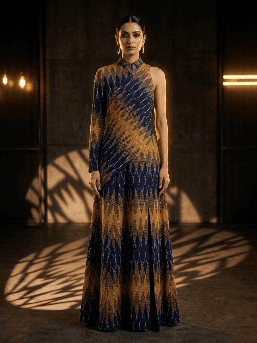 Ikat Sharara Set
